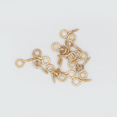 14x1 Screw Eyes (Brass Plate)