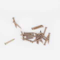 15 x 1.6 Solid Brass Escutcheon Pins (Dome head nails)