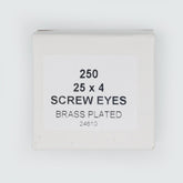 25x4 Screw Eyes (Brass Plate)