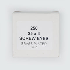 25x4 Screw Eyes (Brass Plate)
