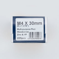 M4 30mm Standard Woodscrew