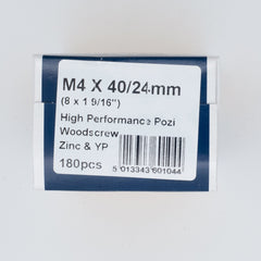 M4 40/24mm High Performance Screw