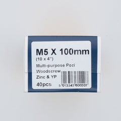 M5 100mm Standard Woodscrew
