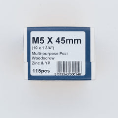 M5 45mm Standard Woodscrew
