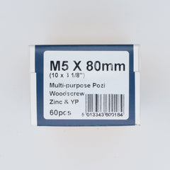 M5 80mm Standard Woodscrew