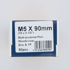 M5 90mm Standard Woodscrew
