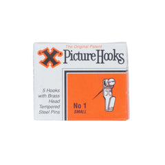 No.1 Picture Hooks Brassed