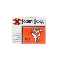 No.3 Picture Hooks Brassed