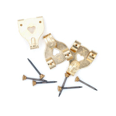 No.3 Picture Hooks Brassed