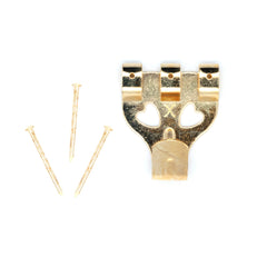 No.4 Picture Hooks Brassed
