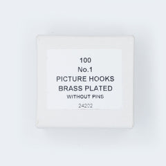 No.1 Picture Hooks Brassed