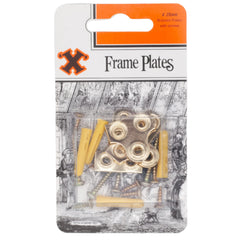 Frame Plates (25mm) Brass Plated