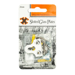 Slotted Glass Plates (31mm) Nickel Plate