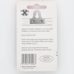 Slotted Glass Plates (31mm) Brass Plate