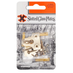 Slotted Glass Plates (31mm) Brass Plate