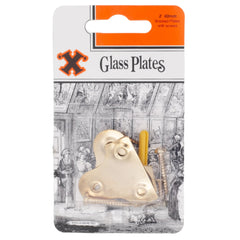 Glass Plate (40mm) Brass Plated