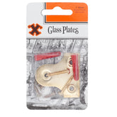 Slotted Glass Plates (50mm) Brass Plate