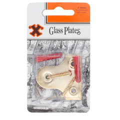 Slotted Glass Plates (50mm) Brass Plate