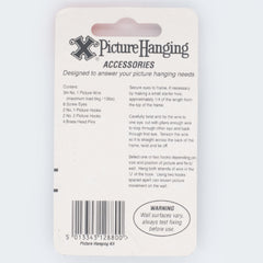 Picture Hanging Kit Brass Plated
