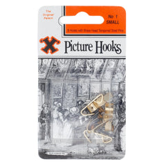 No.1 Picture Hooks Brassed