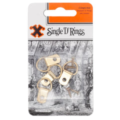 Single D Rings (Brass Plate)