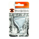 Nickel Plated Picture Rail Hooks