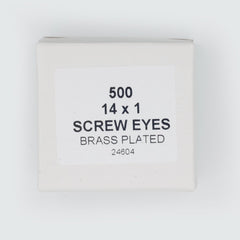 14x1   Screw Eyes (Brass Plate)