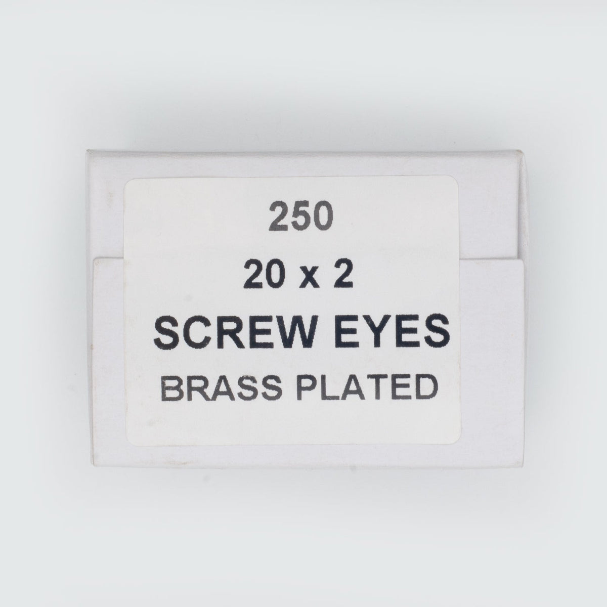 20x2   Screw Eyes (Brass Plate)