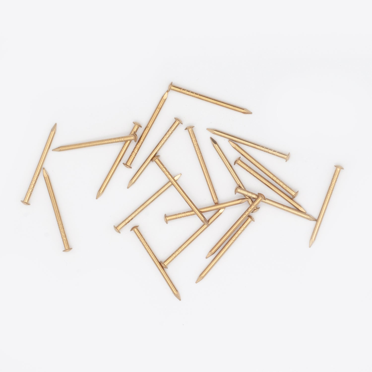 25 x 1.6 Solid Brass Escutcheon Pins (Dome head nails) - 500gm