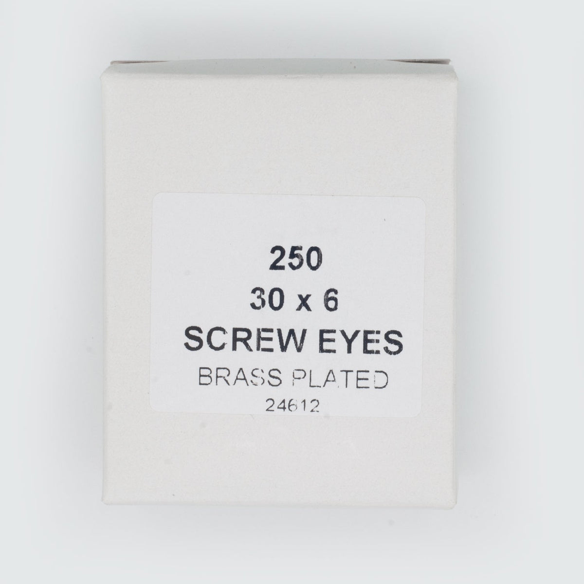 30x6   Screw Eyes (Brass Plate)