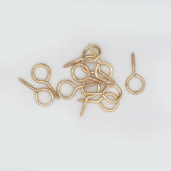 30x6   Screw Eyes (Brass Plate)