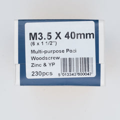 M3.5  40mm Standard Woodscrew