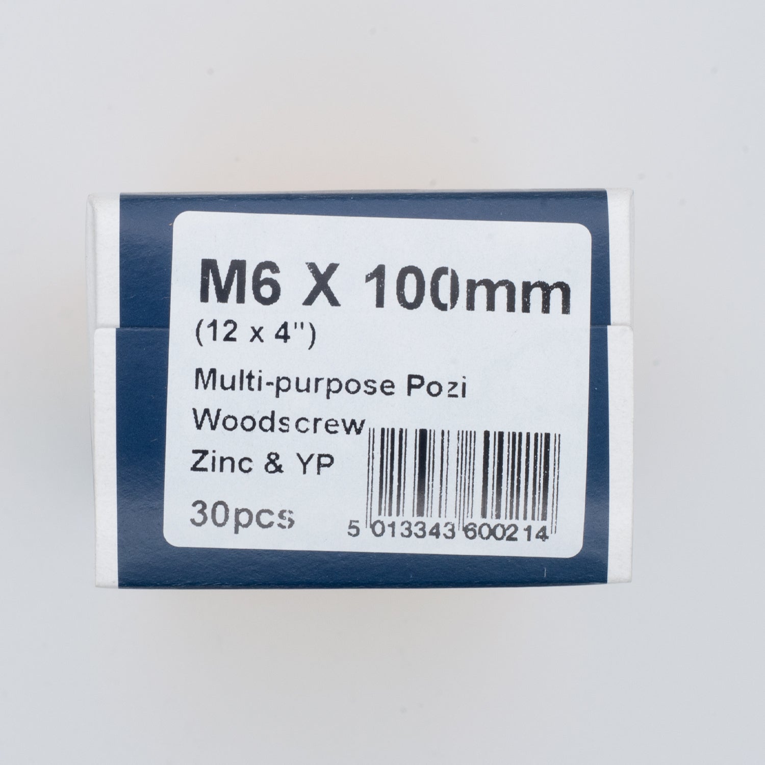 M6 100mm Standard Woodscrew
