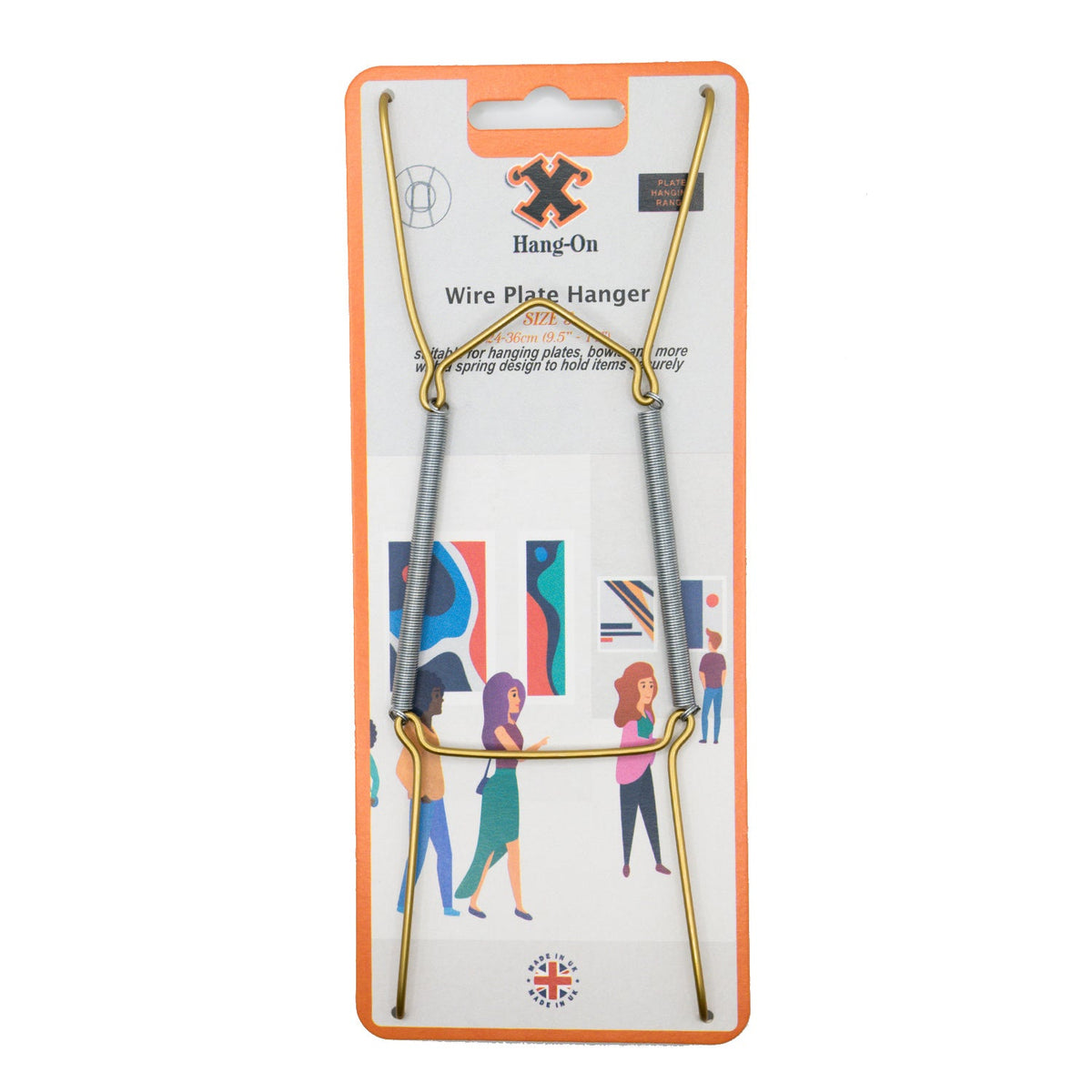 No.3 Wire Plate Hanger -  Brass Effect