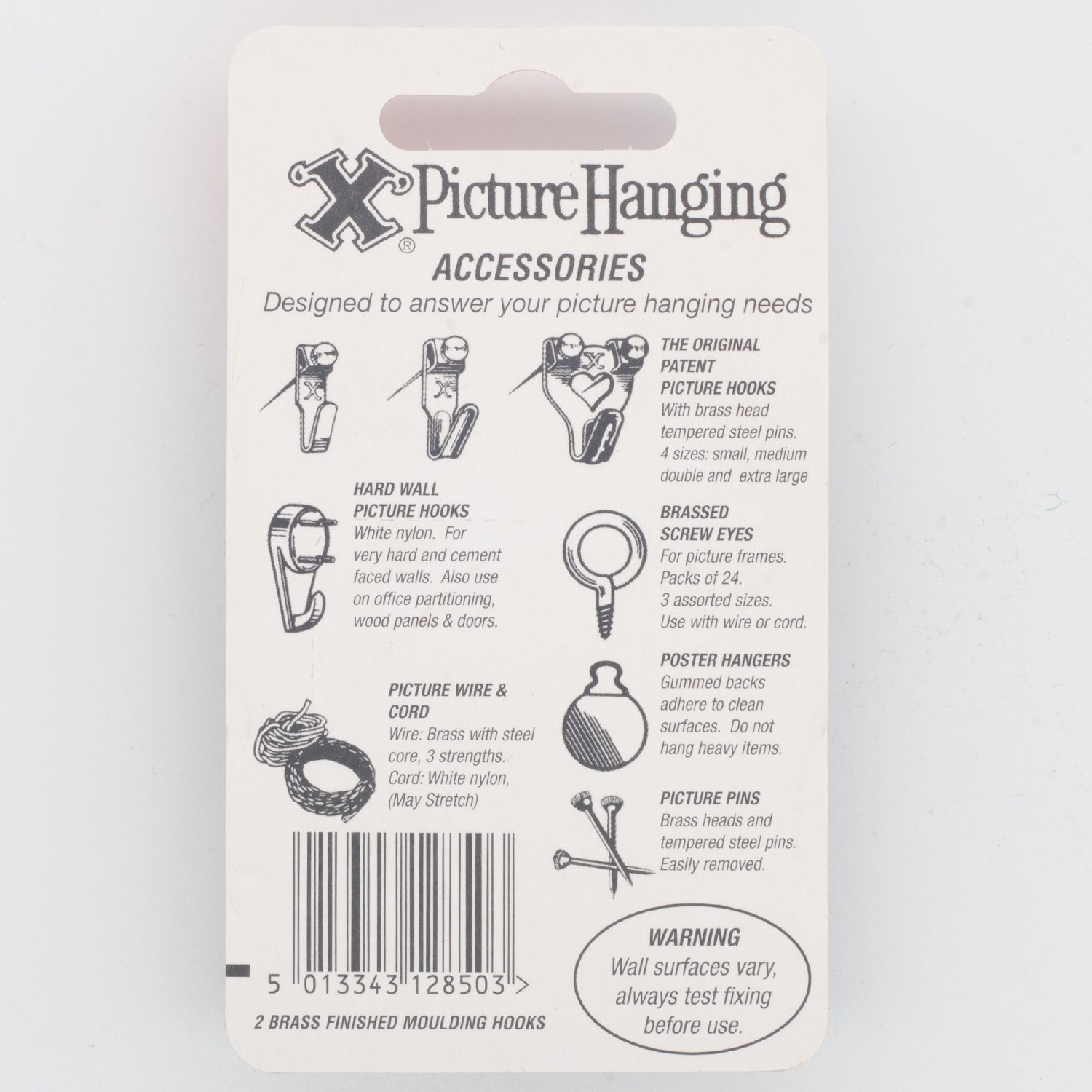 Brassed Picture Rail Hooks