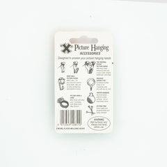Nickel Plated Picture Rail Hooks